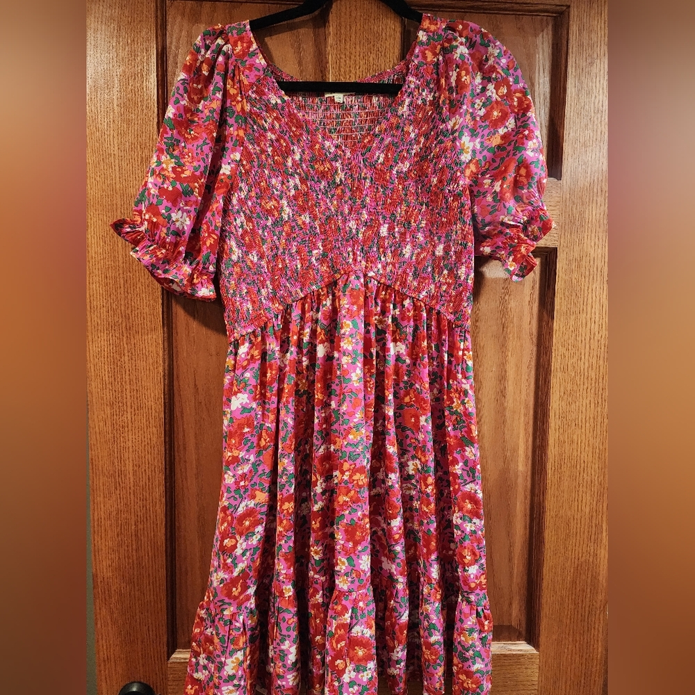 Floral Puff Sleeve Dress